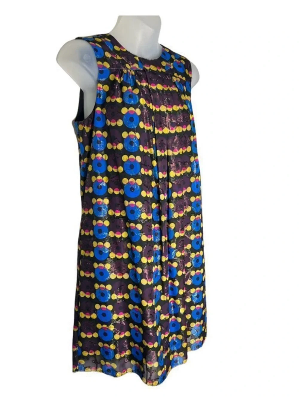 Anna Sui x Target Retro-Style Sleeveless Shift Dress in Multi-Color